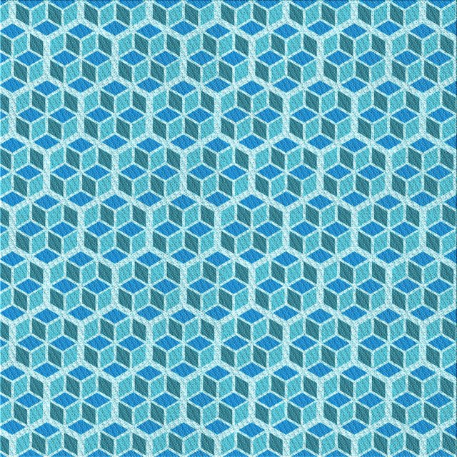 Ahgly Company Tapis de Zone Carré Lavable en Machine, Turquoise Foncé Vert, 5 Pieds Carré