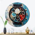 thumbnail image 1 of Designart "Temporal Fusion of a Watch" Fashion Oversized Wall Clock, 1 of 6