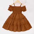 thumbnail image 4 of Birdeem Robe à Manches Courtes Col Rond Filles Été Nouvelle Sans Manches Volants Dentelle Broderie Maille Princesse Jupe Nœud, 4 of 12