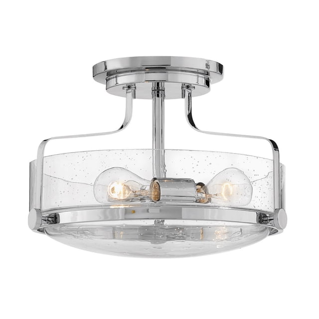 Hinkley 3641CM-CS LED Semi Flush Ceiling Light, 14.5"L Diameter, Chrome