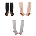 thumbnail image 4 of Unisex Toeless Compression Socks Knee Length Zipper Stockings Calf Leg Support Calf Leg Support Stockings, 4 of 6