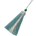 thumbnail image 1 of Tassel Keychain Hanging Pendant Exquisite Key Chain Lovely Retro Vintage Keys Ring with Lanyard Auto Accessories Bag Backpack Silver Gray, 1 of 6