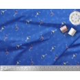 thumbnail image 2 of Soimoi Blue Viscose Chiffon Fabric Glass,Straw & Drinks Summer Designs Print Fabric by Yard 42 Inch Wide, 2 of 3