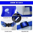 thumbnail image 3 of Dog Harness and Lead Set, Soft Mesh Padded Harness for Puppies and Cats, Reflective, Adjustable, Breathable Chest Harness for Walking, Running, Training （Blue,XS）, 3 of 7