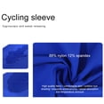 thumbnail image 3 of Cycling Arm Sleeve Portable Reusable Colorful Breathable Exercising Mountaineering Basketball Football Mountaineering Sleeves Protector Accessories Blue M, 3 of 9