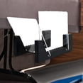 thumbnail image 4 of Esquirla Wood Vinyl Holder with Acrylic Ends Album Display Transparent Vinyl Stand black, 4 of 8