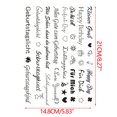 thumbnail image 2 of Fridja Christmas Candle Stickers with Various Pattern, Candle Tattoos Christmas Decoration, Water Slide Film Candles for Christmas Decoration, Candle Decorating, Ultra Light Water Sticker(Black), 2 of 3