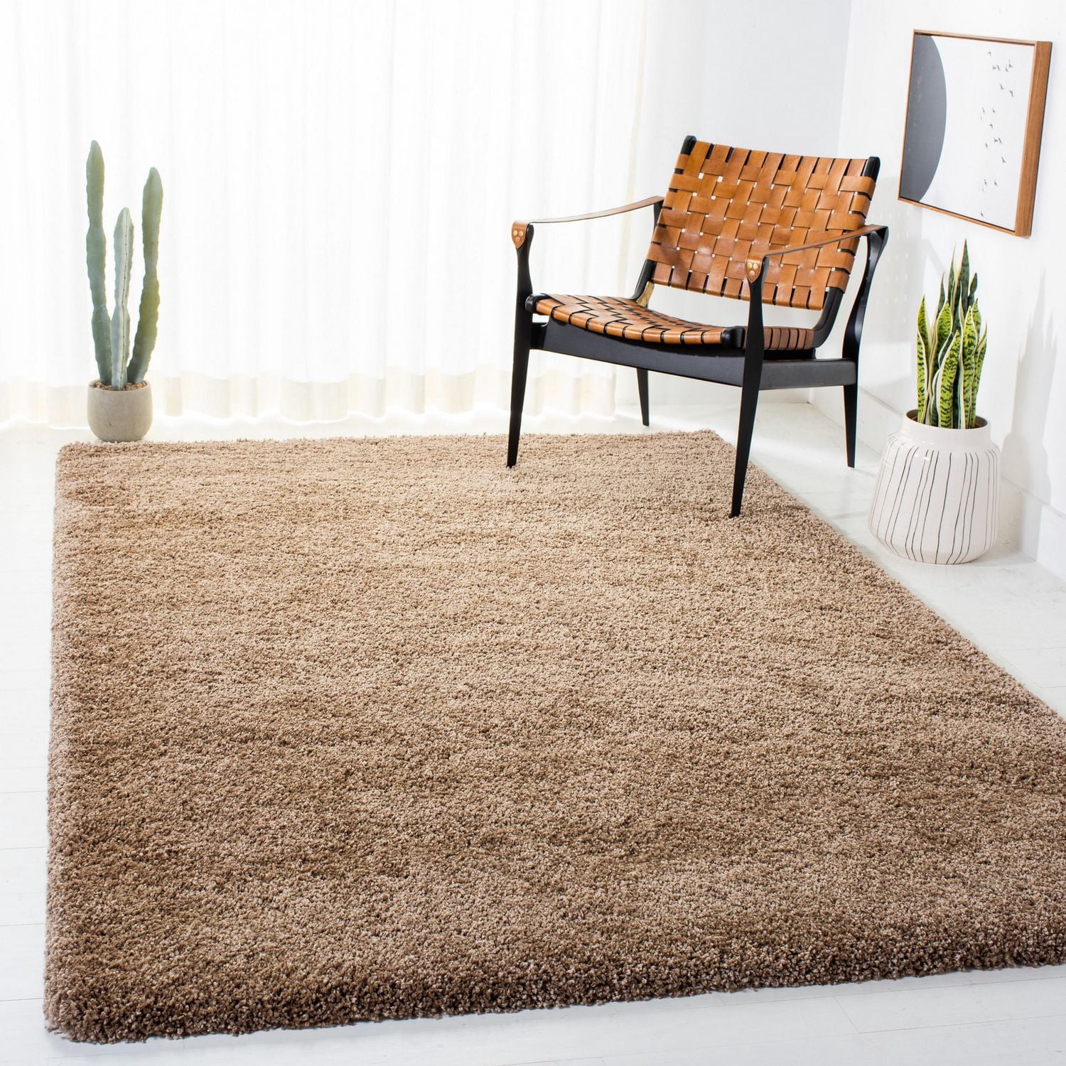 Safavieh Milan Harlow Tapis Peluche Solide Shag