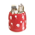 thumbnail image 1 of 6-Piece Rotating Knife Block Set with Acrylic Stand - Stainless Steel Blades, Ergonomic Handles, 1 of 5