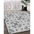 thumbnail image 3 of Ahgly Company Tapis d'Intérieur Lavable en Machine Carré Transitionnel Gris Canon, 5 Pieds Carré, 3 of 7