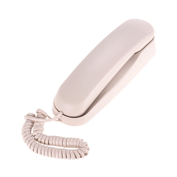 Mini Desktop Corded Landline Phone Fixed Telephone Wall Mountable Supports Mute/ Pause/ Hold/ Reset/ Flash/ Redial Functions for Home Hotel Office Bank Call Center