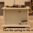 thumbnail image 4 of XZNGL Gift Box Christmas Decorations Wooden Retro Nostalgic Phonograph Music Box Antique Classical Retro Gramophone Music Box Home Decoration Creative Gift Small Christmas Gift Box, 4 of 9