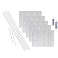 thumbnail image 1 of Fasade Vinyl Backsplash Kit 15 sq ft 5 Panels Matte White, 1 of 6