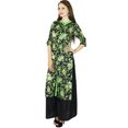thumbnail image 2 of Bimba Femme Kurta Kurti en Rayonne à Fleurs Manches 3/4 Tunique Indienne Formelle Décontractée, 2 of 7