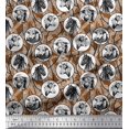 thumbnail image 1 of Soimoi Viscose Chiffon Fabric Rocket,Planet & Astronaut Animal Print Sewing Fabric Yard 42 Inch Wide, 1 of 3