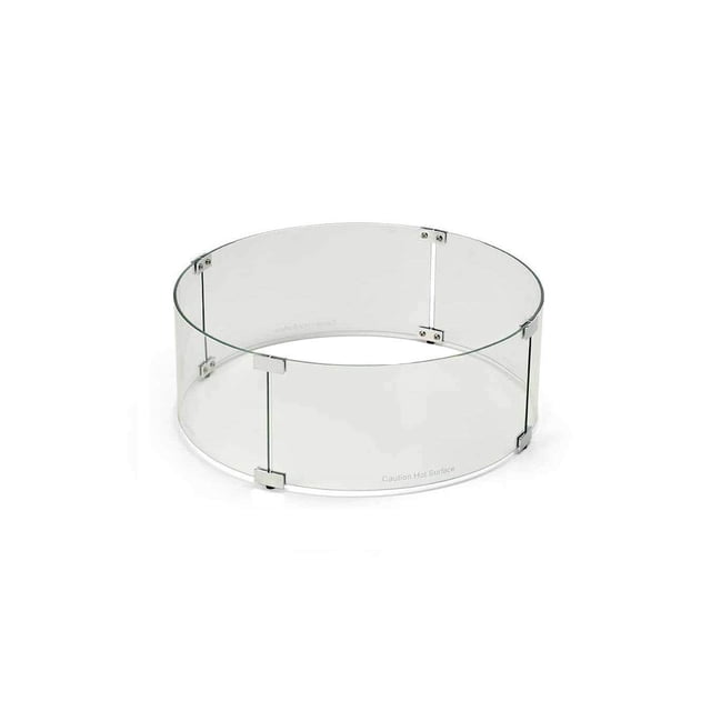Pare-vent Rond en Verre pour Foyer HPC (WG38-RD), 38 Pouces