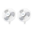thumbnail image 1 of Hurricane Supreme 18 Inch 90 Degree Oscillating 3 Speed Wall Fan (2 Pack), 1 of 9