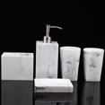 thumbnail image 3 of GROWTH TANK 5 Pack Bathroom Accessories Set Bathroom Essentials White for Countertop Storage, 3 of 9