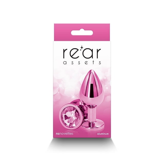 Rear Assets Aluminum Anal Plug, Medium, Pink