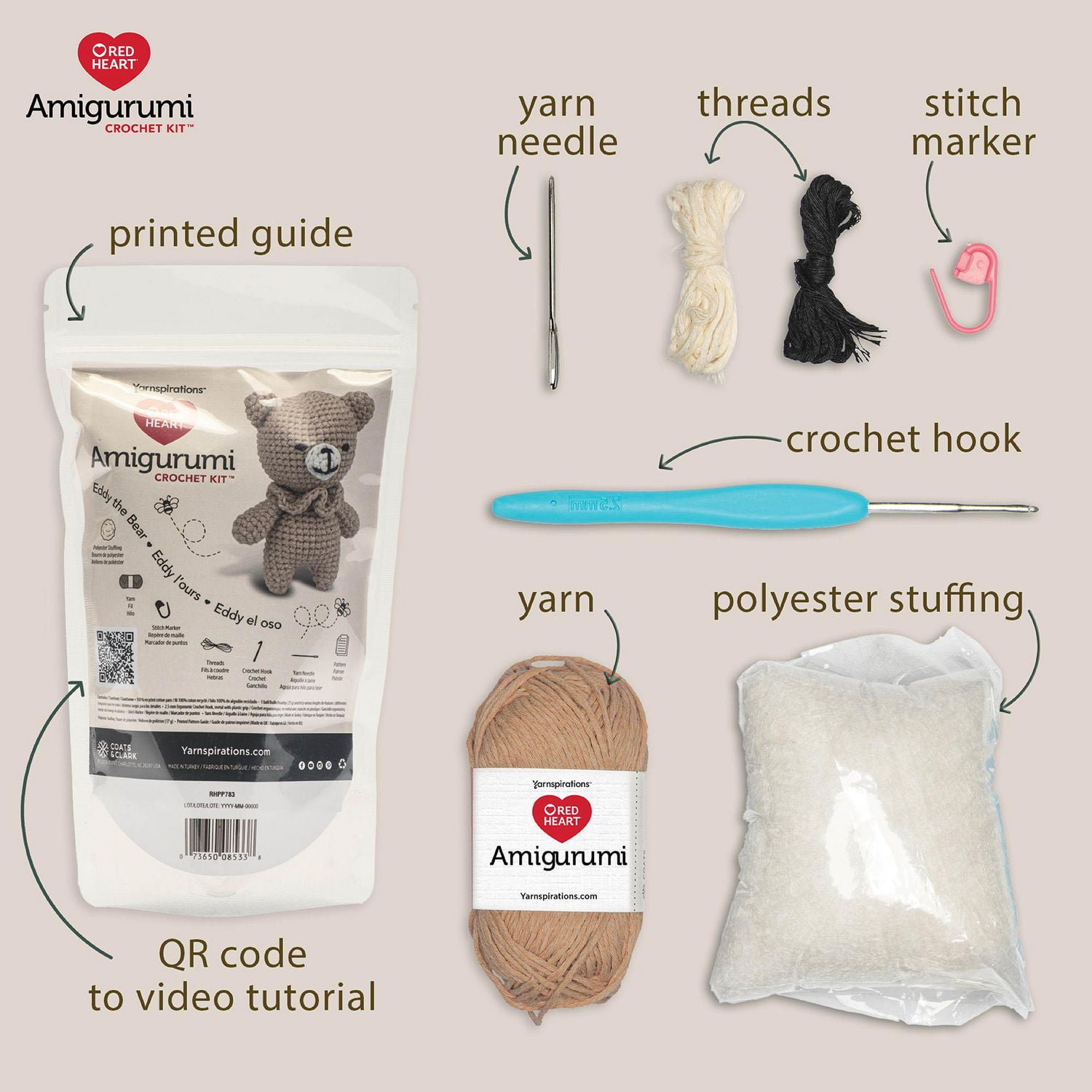 Red Heart™ AMIGURUMI Crochet Collection Kit