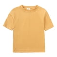 thumbnail image 2 of MIASHUI Boys Summer Tracksuit Outfits Solid Color Short Sleeve Shirts Shorts Outfits,Yellow,8-9 Years, 2 of 9