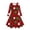 Green, variant on Kids Toddler Girls Christmas Trees Deer Print Christmas Long Sleeve Party Princess Dress Girls Dresses Red L/8 Y—9 Y