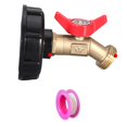 thumbnail image 2 of jinwen Raccords de Bac IBC Pratiques 60 mm Polyvalents Adaptateur de Réservoir d'Eau 275 330 Gallons 3 Pcs, 2 of 9