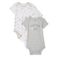 thumbnail image 1 of George Infants' Unisex Layette 100% Cotton 3-Pack Bodysuit, 1 of 2