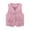 Pink_001, variant on XASZHN Boys Girls Western Cowboy Cow Girl Outfits Open Front Fringe Vest Party Dress up Tassel Fringe Waist Coat Tops Pink_001 5-6 Years