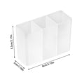 thumbnail image 3 of Wall Mounted Storage Organizer For Home Bathroom Compartment Hanging Shelf With Backing Space Saving Wall Mounted Holder For Makeup Brushes Lipstick, 3 of 8