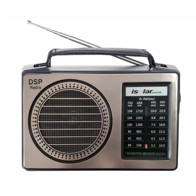 EIGTHTAIL Multi-Band AM/FM Radio AC or Battery Operated with Best Reception Big Speaker and Precise Tuning Knob
