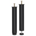 thumbnail image 1 of Unique Bargains 2 Pack Adjustable Height Bed Frame Support Legs(250mm-285mm/9.8'-11.2'), Black, 1 of 5