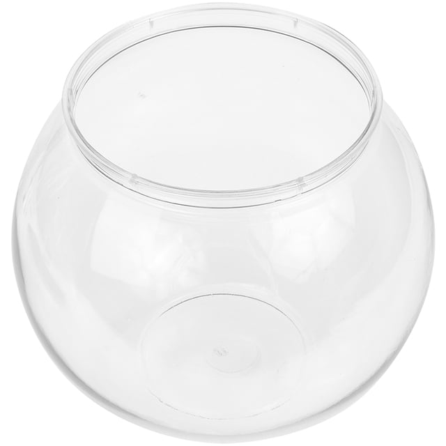 MasteelfCA Plastic Fish Bowl Clear Fish Keeper Small Aquarium Tank Bowl Small Goldfish Tank