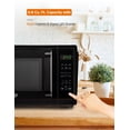 thumbnail image 2 of Commercial Chef Small Microwave 0.9 Cu. Ft. Countertop Microwave with Touch Controls & Digital Display, Black Microwave & 10 Power Levels, 2 of 6