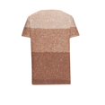 thumbnail image 5 of FAIWAD Women Summer Tops Short Sleeve Irregular V Neck Button T-Shirts Geometric Color Block Print Tees Blouses, 5 of 5