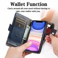 thumbnail image 2 of Case for iPhone 11 Cover Leather Wallet Folio Case Book Design Flip Magnetic Closure - Blue, 2 of 5