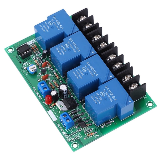 Carte de Séquence de Temps de Puissance, Module de Commande Séquentielle 0.5-4s 30A 4 Canaux pour Circuit