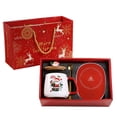 thumbnail image 1 of Coffee Mug Warmer Christmas Gift Warm Cup Insulation Milk Coffee Cup Santa Claus Ceramic Mug Gift Box Set Coffee Gift Set, 1 of 7