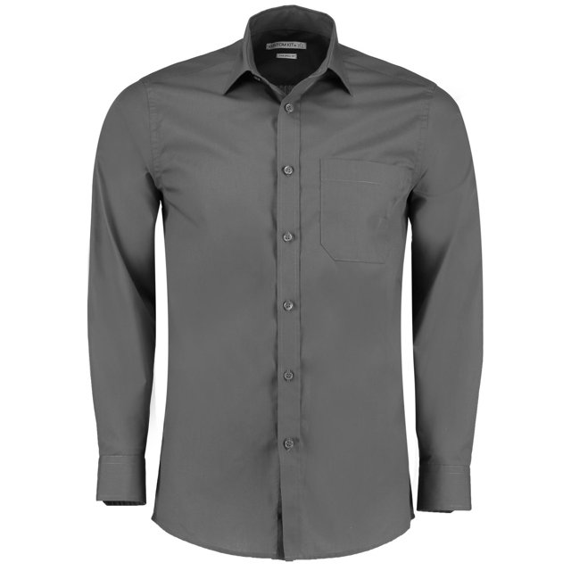 Kustom Kit Chemise Popeline à Manches Longues pour Hommes