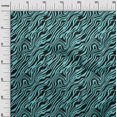 thumbnail image 3 of oneOone Silk Tabby Turquoise Blue Fabric Animal Skin Sewing Craft Projects Fabric Prints By Yard 42 Inch Wide, 3 of 4