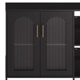 thumbnail image 3 of Kojooin Buffet Moderne avec Rangement à Porte en Verre, Tiroirs et Tablettes Ajustables pour Cuisine Ou Salle à Manger, 3 of 8