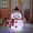 B, variant on Snowman Outdoor Christmas Decorations Light Christmas Decoration Outdoor Christmas Lighting Outdoor Figures, Santa Claus Snowman Led with 40 Leds Foldable