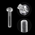 thumbnail image 4 of Unique Bargains M5x30mm Plastic Phillips Bolts PC Pan Head Machine Screws Transparent 50 Pack, 4 of 5