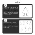 thumbnail image 4 of 10 Pieces Ceiling Tile Hooks Stainless Steel Easy installtion Simple Design without Deformation Hanging Sign Home Organization Fish-shaped F3, 4 of 6
