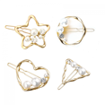 thumbnail image 2 of Barrette Pince à Cheveux Cristal Strass Mots pour Femmes Filles (3 Pcs), 2 of 4