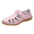 thumbnail image 1 of Kcodviy Chaussures pour Femmes Sandales Plates Souples à Talons Hauts pour Femmes Sandales à Semelle Sandales en Cuir pour Femmes Sandales Décontractées Rétro, 1 of 5