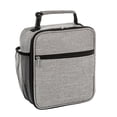 thumbnail image 1 of Boîte à Lunch Isotherme Grande Capacité avec Bandoulière, Sac Isotherme Robuste et Étanche à Multiples Compartiments, Rangement Alimentaire Portable pour le Travail, Pique-Nique, Plage avec Poignée Détachable, Gris, 1 of 1