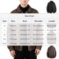 thumbnail image 3 of Dagegui Men's PU Jackets Stylish Zip-Up Leather Jacket Solid Color Fall Slim Fit Motorcycle Biker Coat with Chest Pockets Coffee XXL, 3 of 7