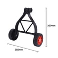 thumbnail image 2 of Wheel Universal String Trimmer Auxiliary Wheel Practical Cordless Grass Mowing Machine Accessory 25-28mm Adjustable Grass Cutter Support Wheel, 2 of 6