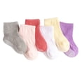 thumbnail image 2 of 6 Pcs Bas Chaussettes pour Enfants avec Belle Élasticité Port Confortable Style Simple Bonne Fabrication Bas Garder au Ras Moyen Fille 8-10, 2 of 6